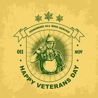 veteraner dagar mall skydda vektor