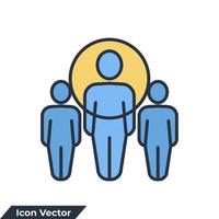 Leader-Symbol-Logo-Vektor-Illustration. Führungssymbolvorlage für Grafik- und Webdesign-Sammlung vektor