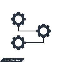 Fortschritt-Symbol-Logo-Vektor-Illustration. Fortschrittssymbolvorlage für Grafik- und Webdesign-Sammlung vektor