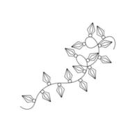 weihnachtslichter lockige schnurgirlande einfache gekritzel handgezeichnete vektorillustration, umrissbild für winterurlaub des neuen jahres, geburtstagsveranstaltungen design vektor