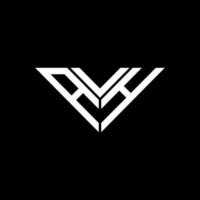 avh buchstabe logo kreatives design mit vektorgrafik, avh einfaches und modernes logo in dreieckform. vektor