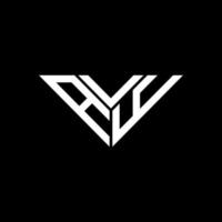 Avy Letter Logo kreatives Design mit Vektorgrafik, avy einfaches und modernes Logo in Dreiecksform. vektor