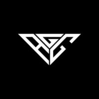 Agg Letter Logo kreatives Design mit Vektorgrafik, Agg einfaches und modernes Logo in Dreiecksform. vektor