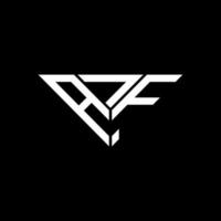 ajf Letter Logo kreatives Design mit Vektorgrafik, ajf einfaches und modernes Logo in Dreiecksform. vektor