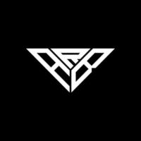 arb brev logotyp kreativ design med vektor grafisk, arb enkel och modern logotyp i triangel form.