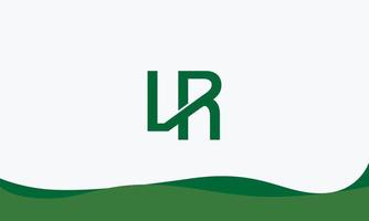 alphabet buchstaben initialen monogramm logo lr, rl, l und r vektor