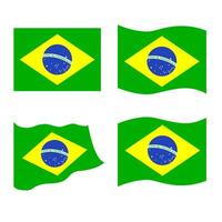 Brasilien flagga vektor fil