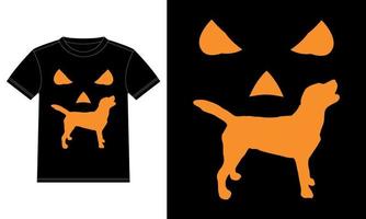 labrador retriever halloween pumpa rolig halloween t-shirt vektor