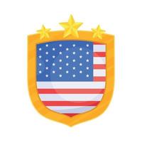USA flagga med stjärnor vektor
