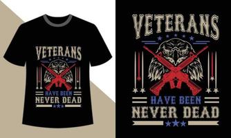 Veteranen-Tagest-shirt vektor