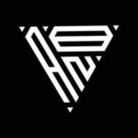kreativ triangel tre form brev logotyp design för din företag. vektor