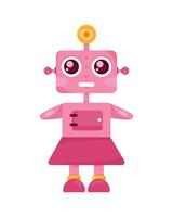 rosa kvinna robot vektor