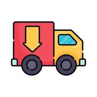 lastbil transport fordon vektor