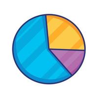Statistik-Kuchen-Infografik vektor