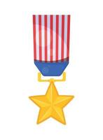 USA medalj gyllene stjärna vektor