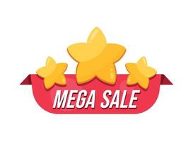 Mega-Sale-Tag vektor