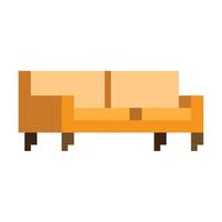 Sofa-Pixel-Art-Stil vektor