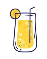 citrus- tropisk cocktail dryck vektor