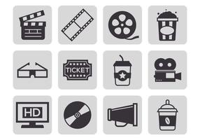 Free Cinema Icons Vektor