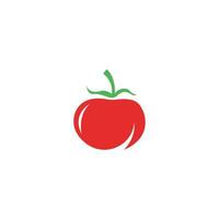 Tomaten-Symbol-Logo-Design vektor