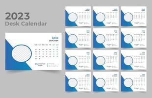 Tischkalender 2023 Vorlagendesign vektor