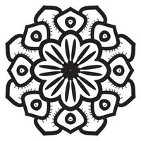 süße Mandalas. dekorative runde Doodle-Blume isoliert auf weißem Hintergrund. geometrische dekorative Ornamente im ethnisch-orientalischen Stil. vektor