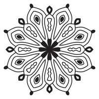 süße Mandalas. dekorative runde Doodle-Blume isoliert auf weißem Hintergrund. geometrische dekorative Ornamente im ethnisch-orientalischen Stil. vektor