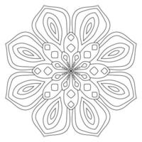 süße Mandalas. dekorative runde Doodle-Blume isoliert auf weißem Hintergrund. geometrische dekorative Ornamente im ethnisch-orientalischen Stil. vektor