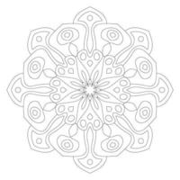 süße Mandalas. dekorative runde Doodle-Blume isoliert auf weißem Hintergrund. geometrische dekorative Ornamente im ethnisch-orientalischen Stil. vektor