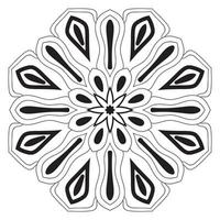 süße Mandalas. dekorative runde Doodle-Blume isoliert auf weißem Hintergrund. geometrische dekorative Ornamente im ethnisch-orientalischen Stil. vektor