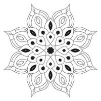 süße Mandalas. dekorative runde Doodle-Blume isoliert auf weißem Hintergrund. geometrische dekorative Ornamente im ethnisch-orientalischen Stil. vektor