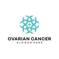 logotyp för en ideellt höjning pengar till fond cancer forskning vektor