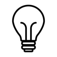 Idee Glühbirne Lichtsymbol - Online-Lernen vektor