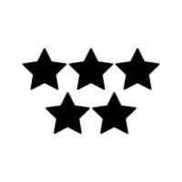 Vektorsymbol mit fünf Sternen vektor
