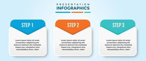 bearbeitbare Präsentations-Infografik-Vorlage vektor