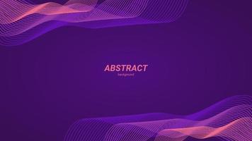 abstrakter lila hintergrund mit wellenminimalistischem elegantem design vektor