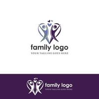 abstrakt familj ikon. delad symbol. vektor logotyp