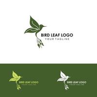 Vogel-Logo-Vorlage, abstraktes Tierfliegen-Icon-Design vektor