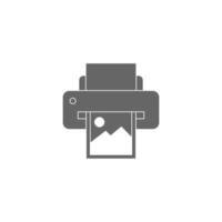 Drucker-Icon-Design-Illustration vektor