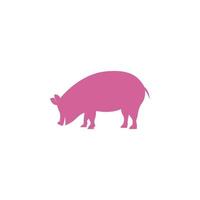Schwein-Symbol-Logo-Design-Illustration vektor