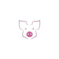 Schwein-Symbol-Logo-Design-Illustration vektor