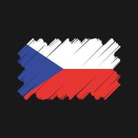 Vektordesign der Flagge der Tschechischen Republik. Nationalflagge vektor