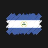 Nicaragua-Flaggenvektordesign. Nationalflagge vektor