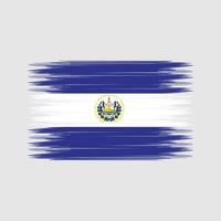 el salvador flaggborste. National flagga vektor