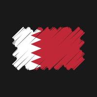 Bahrain-Flaggenvektordesign. Nationalflagge vektor