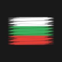 Bürste der bulgarischen Flagge. Nationalflagge vektor