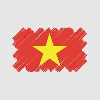 vietnam flagga vektor design. National flagga