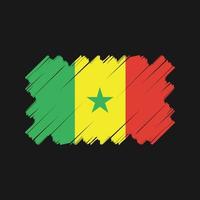 senegal flagga vektor design. National flagga