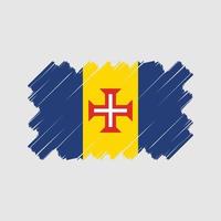 Vektordesign der Madeira-Flagge. Nationalflagge vektor