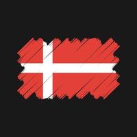 danmark flagga vektor design. National flagga